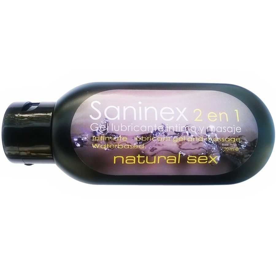Saninex 2 en 1 Lubricante Intimo y Masaje Natural Sex 120ml