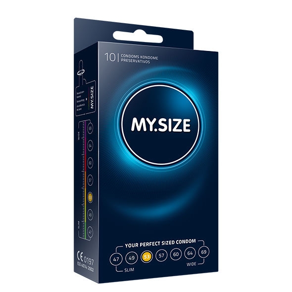 My Size Natural Condom Latex 53mm 10uds
