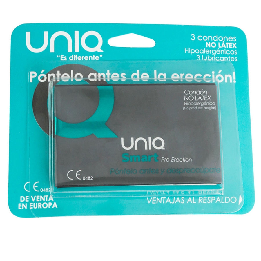 Uniq Smart Pre-Erección Preservativo Sin Latex 3uds