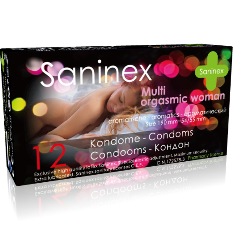 Saninex Multiorgasmic Woman Preservativos 12 Uds