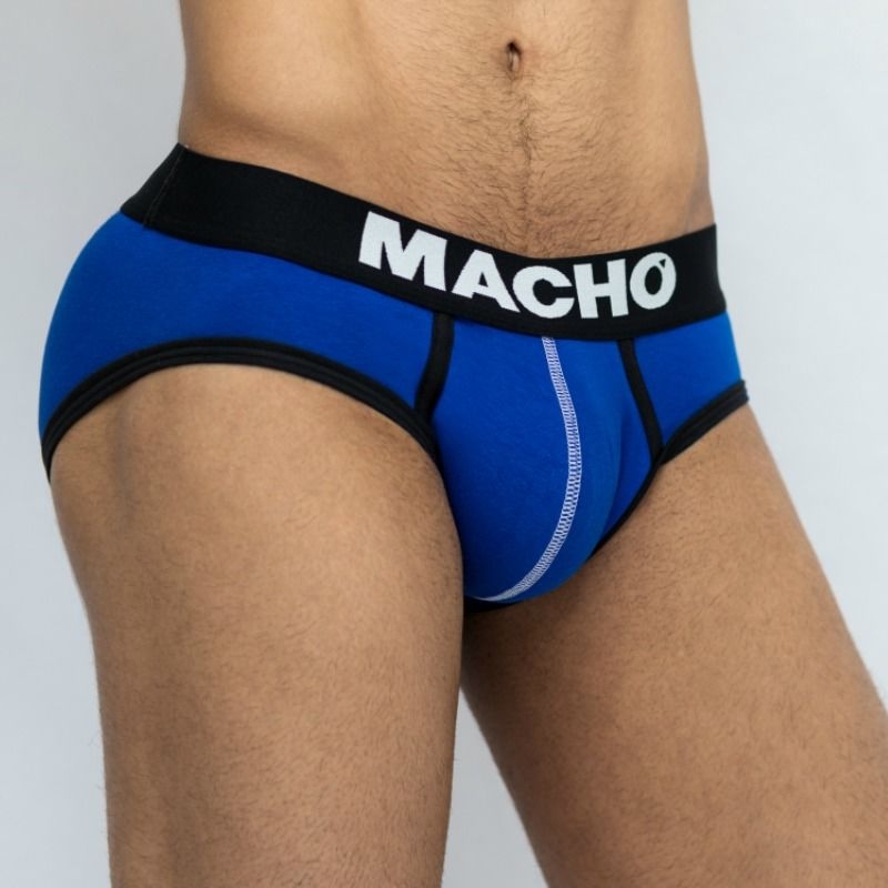 Macho - Ms129 Calzoncillo Corto Azul 