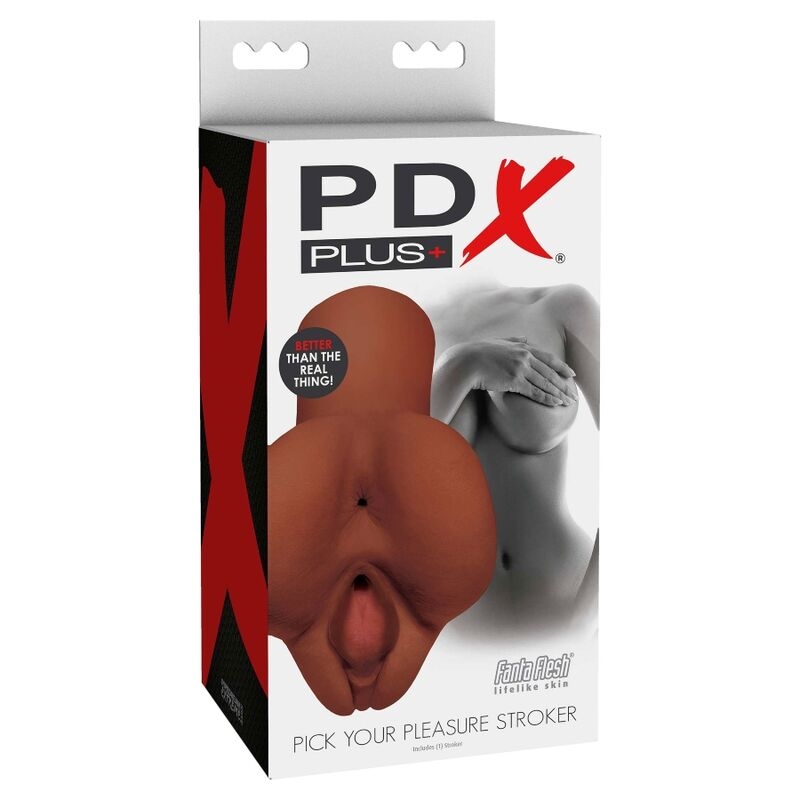 Pdx Plus+ Pick Your Pleasure Masturbador Doble Marron 4