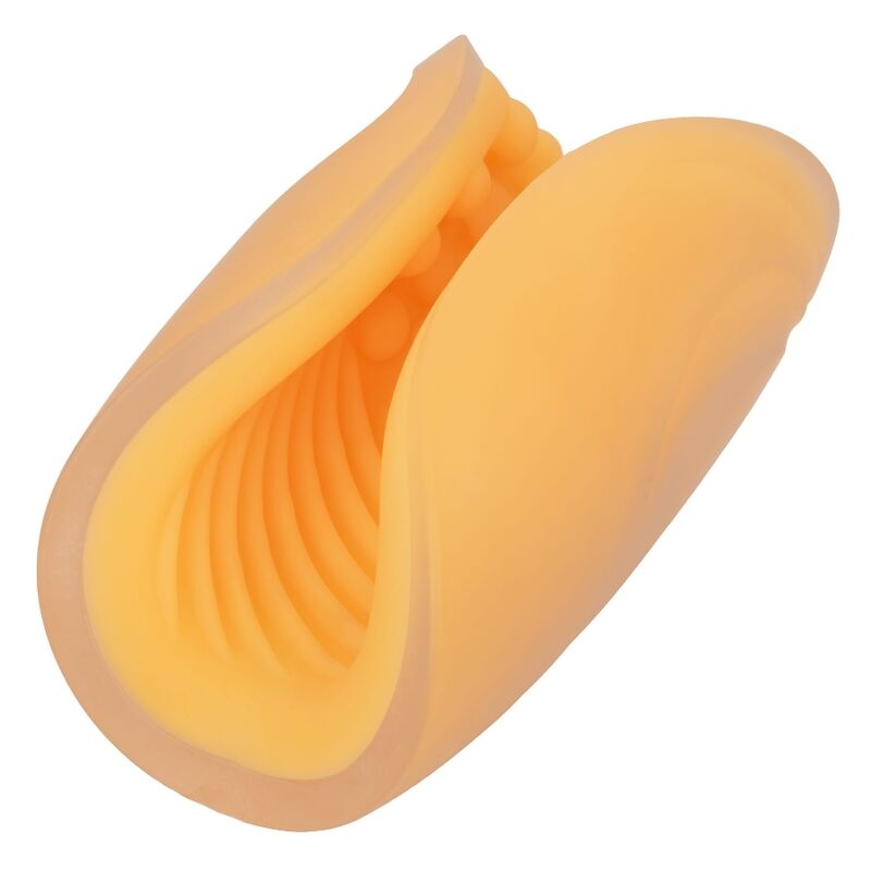 Calex Beaded Grip Masturbador Texturado Naranja 2
