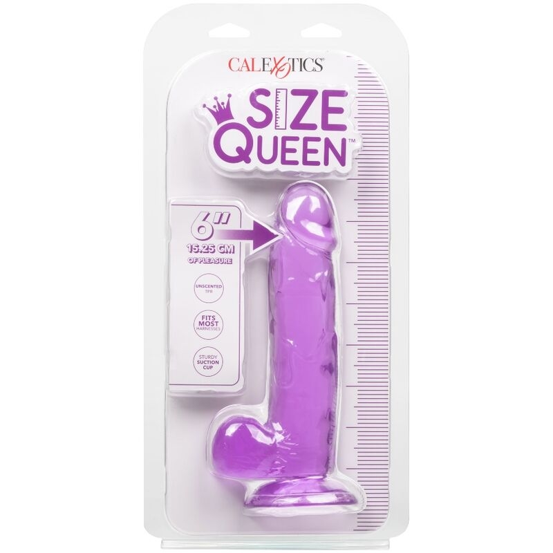 Calex Size Queen Dildo - Lila 15.3 cm 4