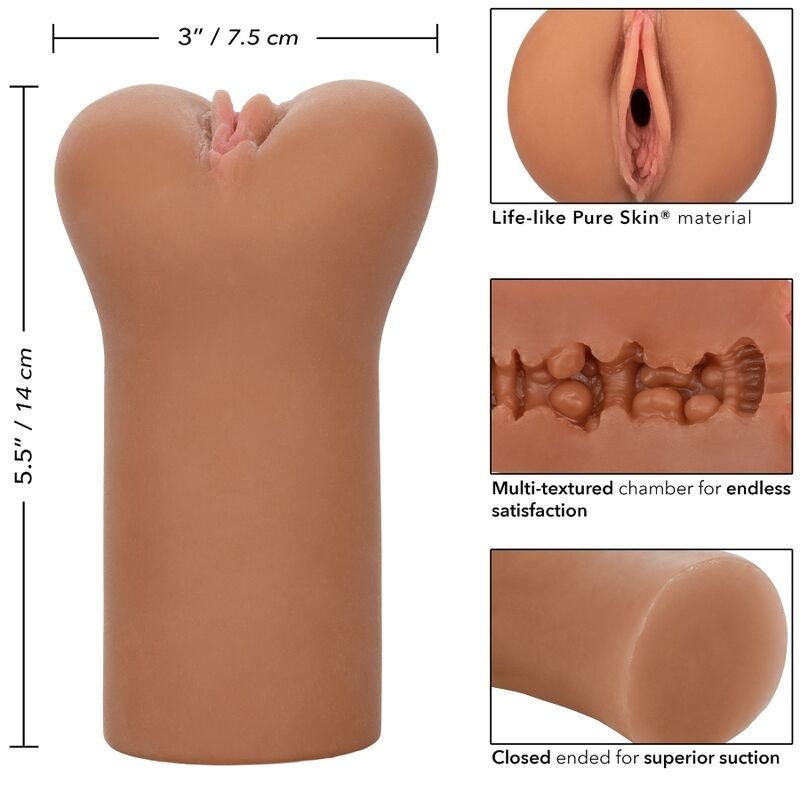 Calex Boundless Vulva Masturbador - Tono Caramelo 6
