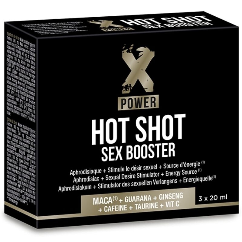 Xpower Hot Shot Sex Booster Aumento Libido 3 X 20 ml 1