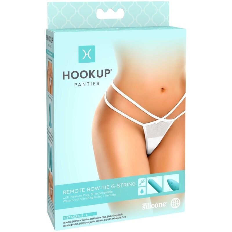 Hook Up Remote Bow-Tie G-String One Size 1