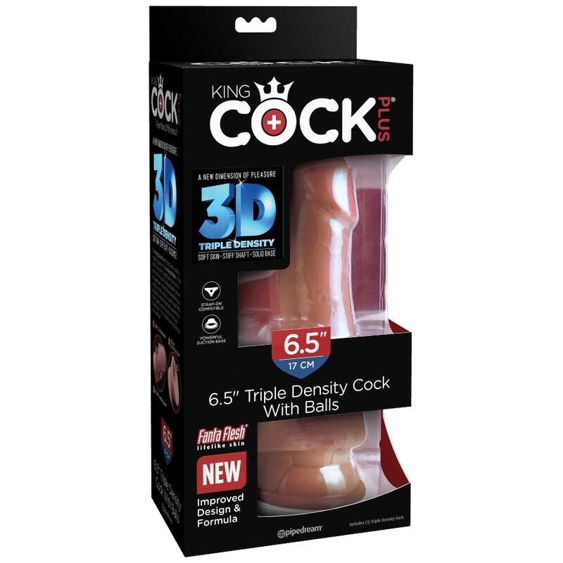 King Cock Plus 3d Dildo con Testiculos 17 cm 8