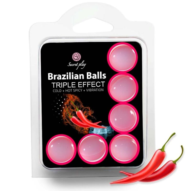 Secret Play Set 6 Brazilian Balls Triple Efecto 1