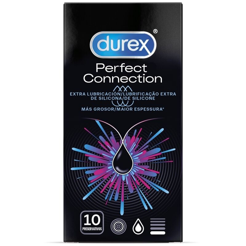 Durex Perfect Connection Extra Lubricacion Silicona 10 Unidades 1
