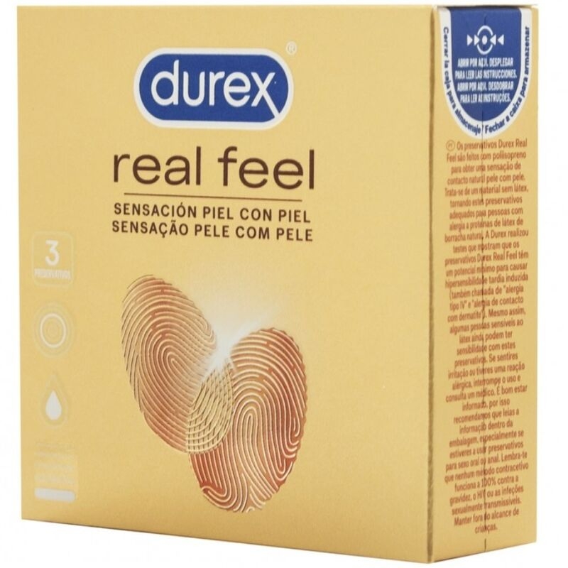 Durex Real Feel Preservativos 3 Uds 1