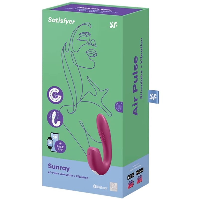Satisfyer Sunray Estimulador y Vibrador - Rojo 3