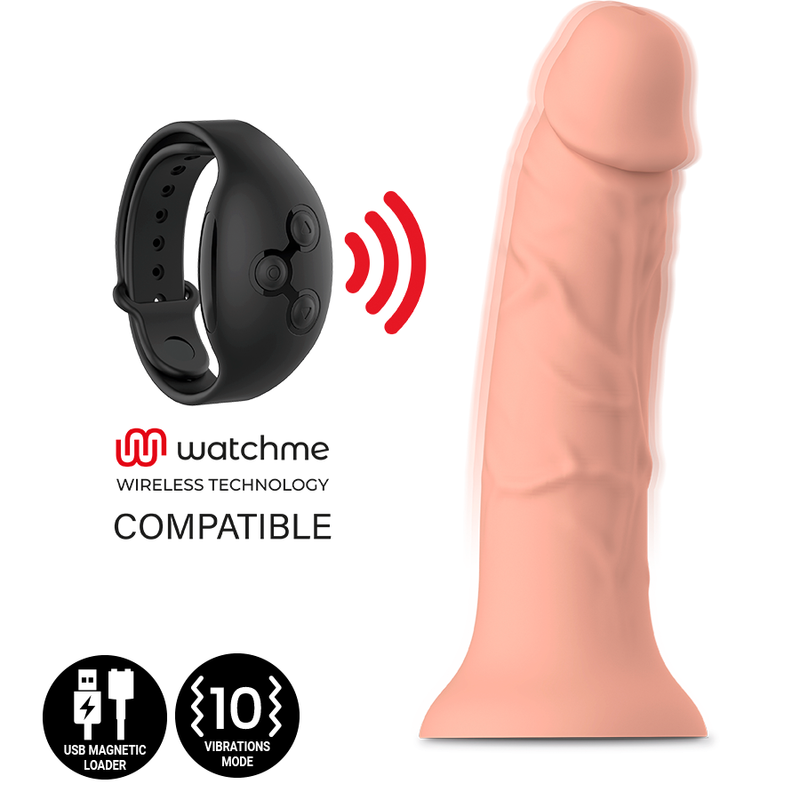 Mythology Asher Original Dildo S - Vibrador Compatible con Watchme Wireless Technology 4