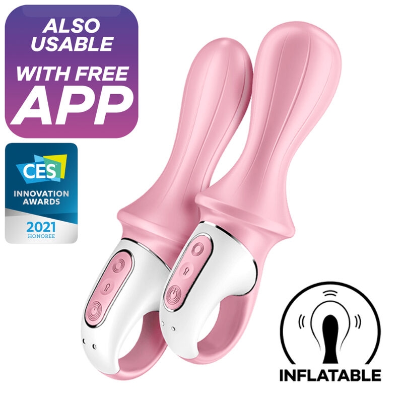 Satisfyer Air Pump Booty 5+ Vibrador Anal Inflable - Rosa 1
