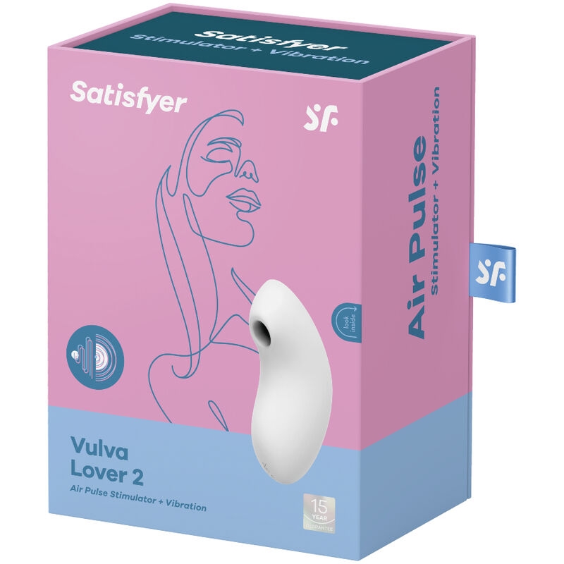 Satisfyer Vulva Lover 2 Estimulador y Vibrador - Blanco 4
