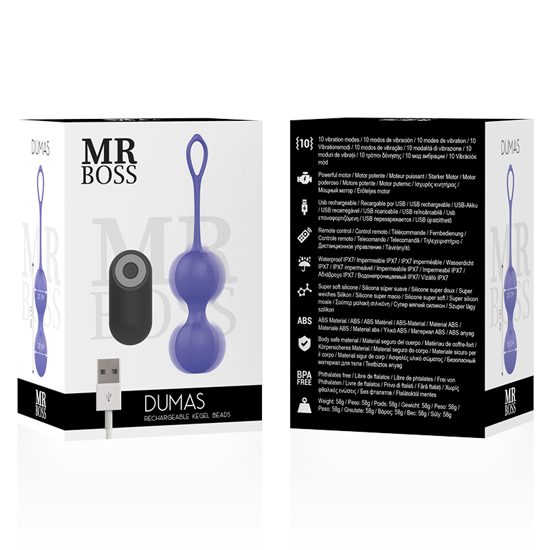 Mr Boss Dumas Kegel Beads Vibradoras Control Remoto 7