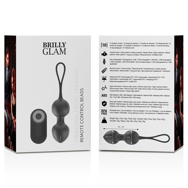 Brilly Glam Vibrating Kegel Beads Control Remoto 9