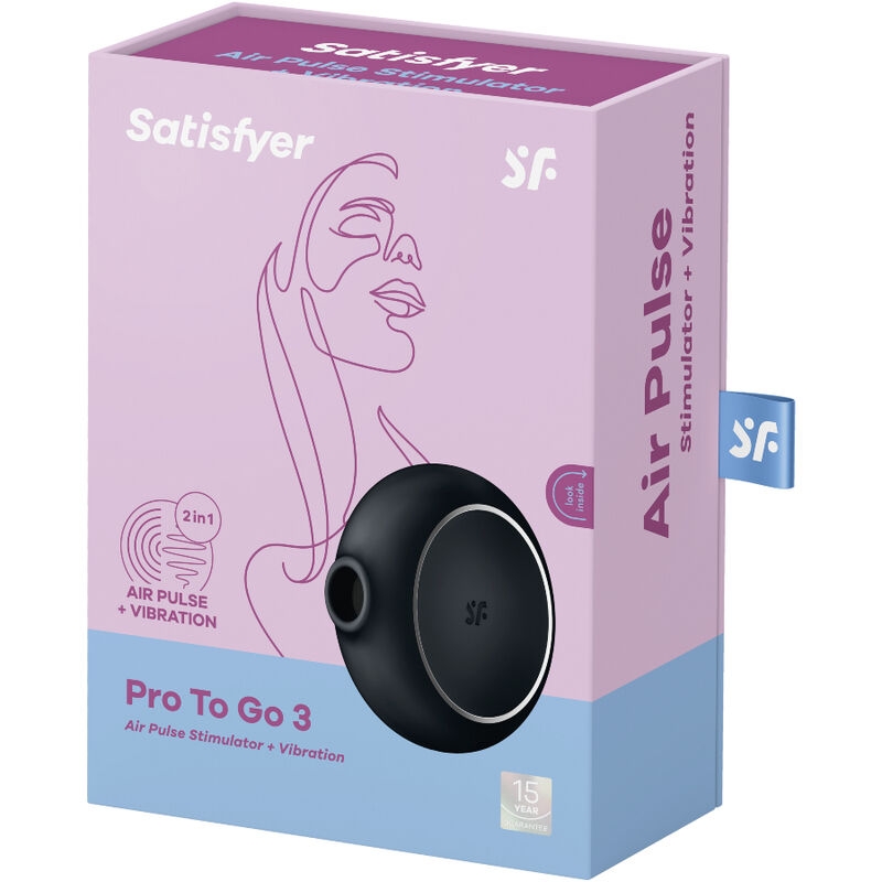 Satisfyer Pro To Go 3 Estimulador y Vibrador Doble - Negro 5