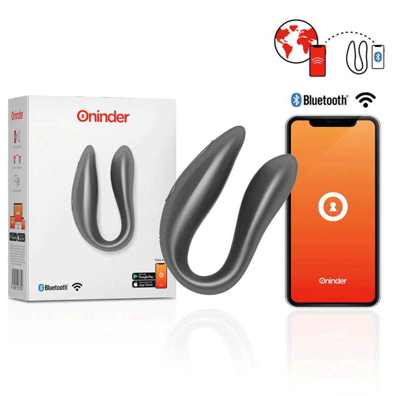 Oninder Estimulador Punto G & Clítoris Negro - Free App 1