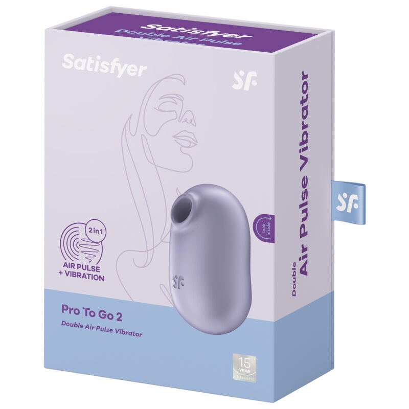 Satisfyer Pro To Go 2 Estimulador y Vibrador Doble - Violeta 5