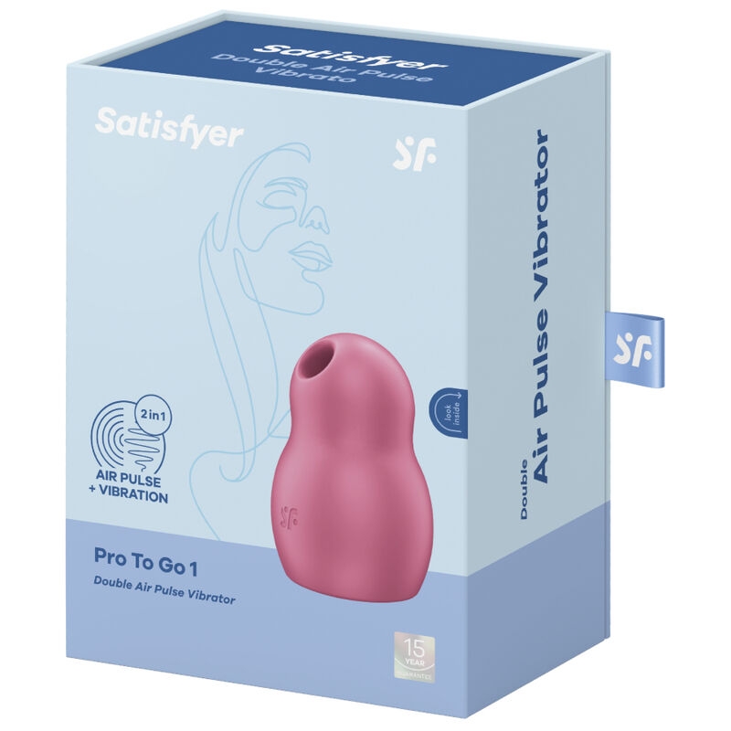 Satisfyer Pro To Go 1 Estimulador y Vibrador Doble - Rojo 4