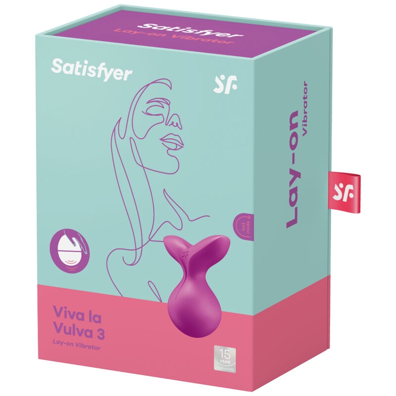 Satisfyer Viva la Vulva 3 Vibrador Lay-On - Violeta 4