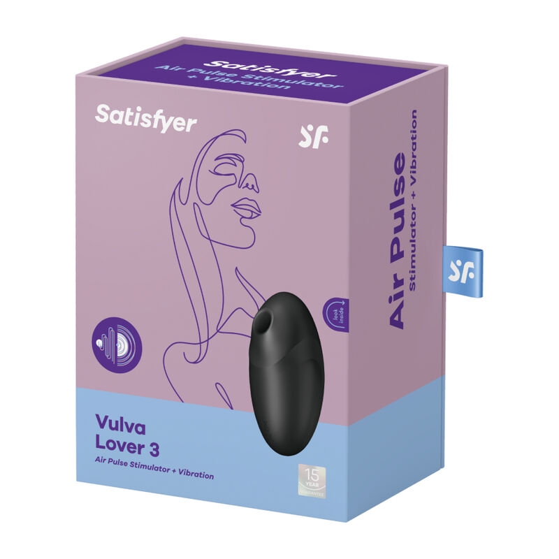 Satisfyer Vulva Lover 3 Estimulador y Vibrador - Negro 4