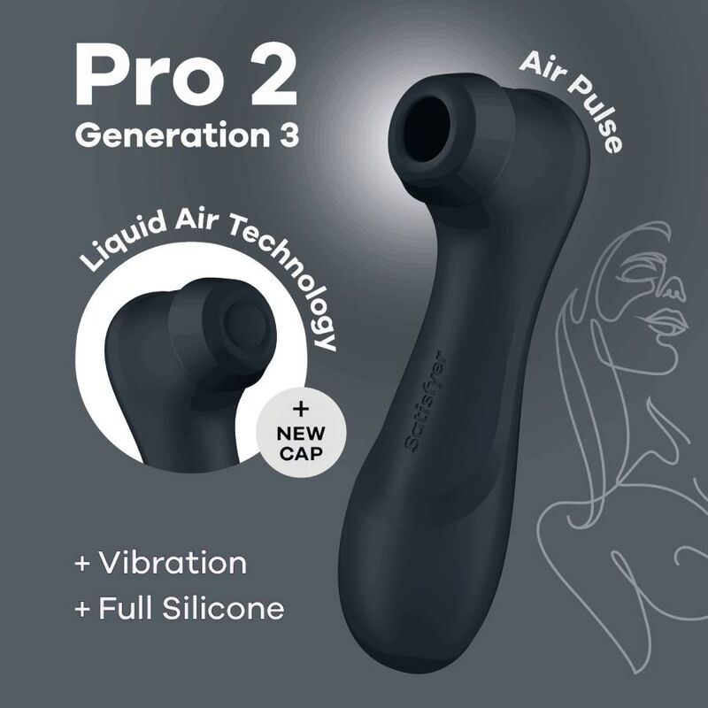 Satisfyer Pro 2 Generación 3 Liquid Air Technology - Negro 5