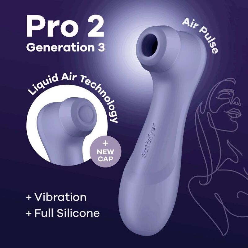 Satisfyer Pro 2 Generación 3 Liquid Air Technology - Lila 5