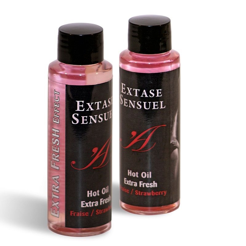 Extase Sensuel Aceite de Masaje Efecto Extra Fresh Fresa 100ml 1