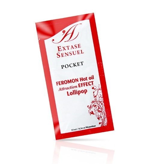 Extase Sensual - Aceite Masaje Efecto Calor Feromonas Piruleta 10 ml 1