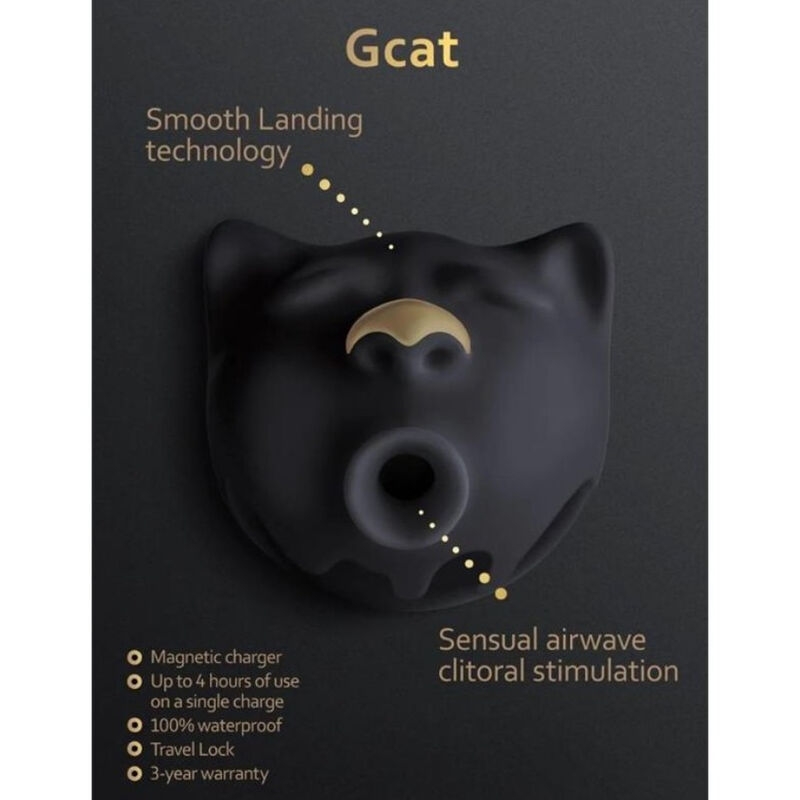 Gvibe - Gcat Mystic Succionador de Clítoris Negro 2