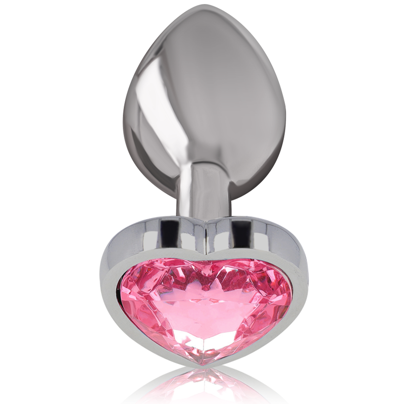 Intense - Plug Anal Metal Aluminio Corazón Rosa Talla L 2
