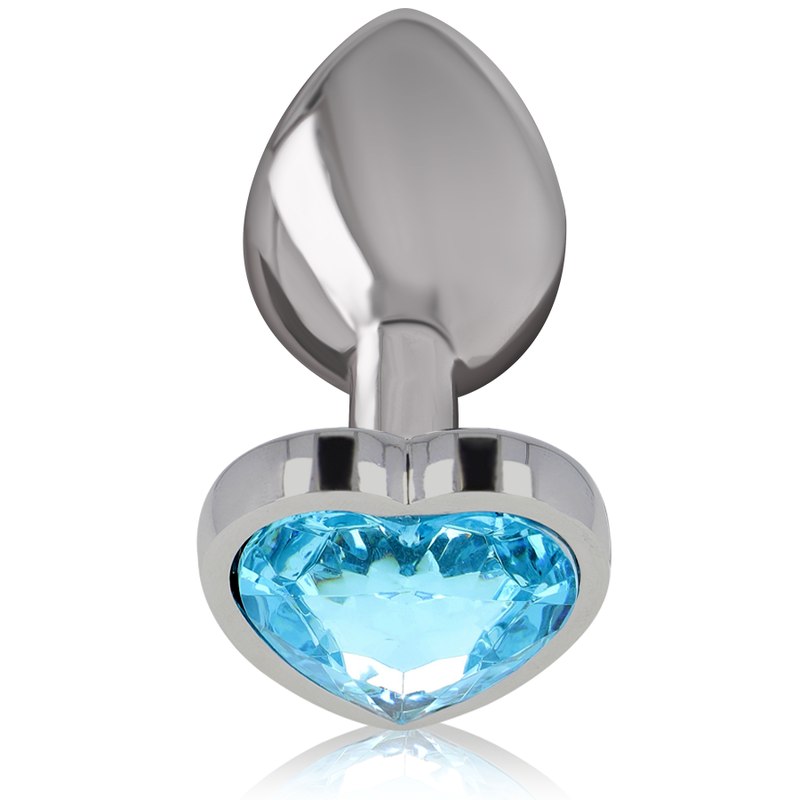 Intense - Plug Anal Metal Aluminio Corazón Azul Talla S 2