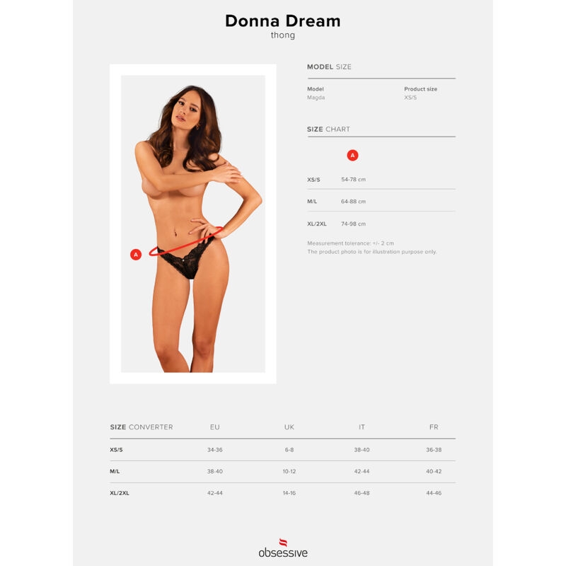 Obsessive - Donna Dream Tanga Xs/S 8