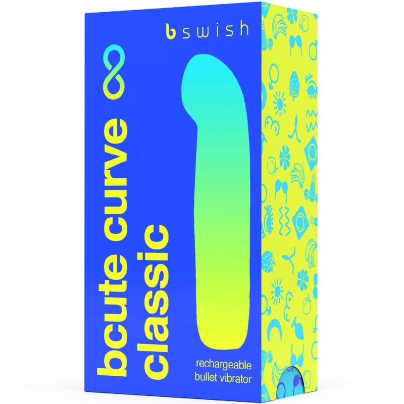 B Swish - Bcute Curve Infinite Classic Vibrador Recargable Silicona Azul 4