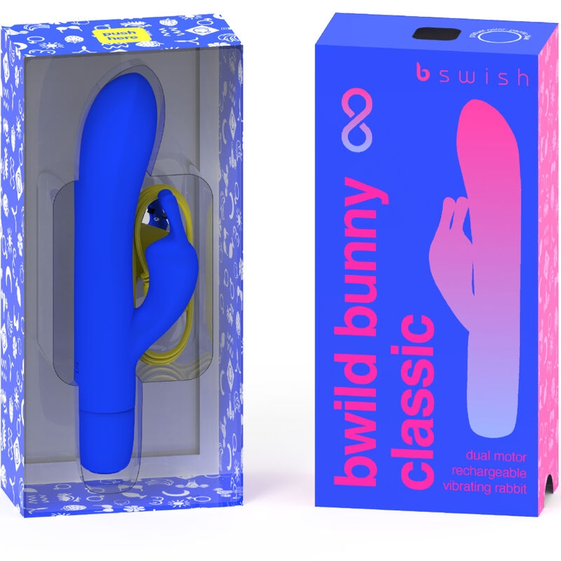 B Swish - Bwild Bunny Infinite Classic Vibrador Recargable Silicona Azul 2