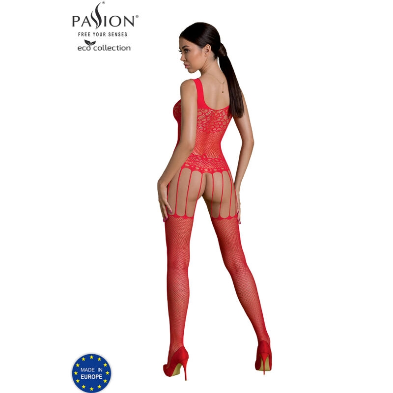 Passion - Eco Collection Bodystocking Eco Bs001 Rojo 2