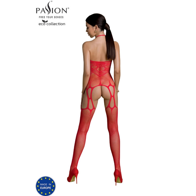Passion - Eco Collection Bodystocking Eco Bs002 Rojo 2