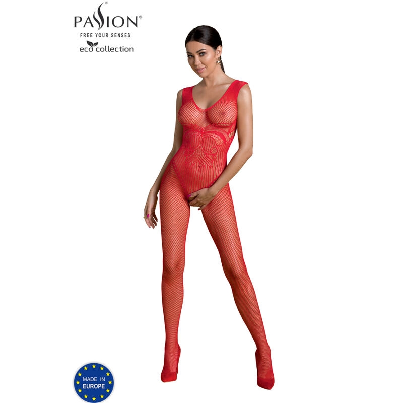 Passion - Eco Collection Bodystocking Eco Bs003 Rojo 1