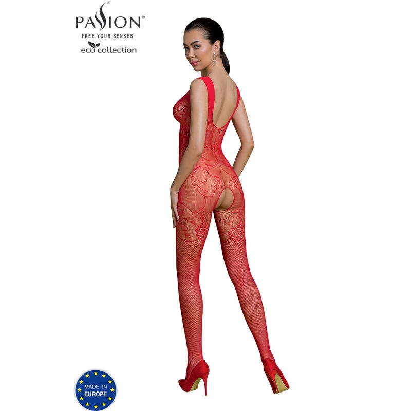 Passion - Eco Collection Bodystocking Eco Bs012 Rojo 2