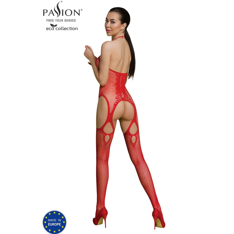 Passion - Eco Collection Bodystocking Eco Bs013 Rojo 2