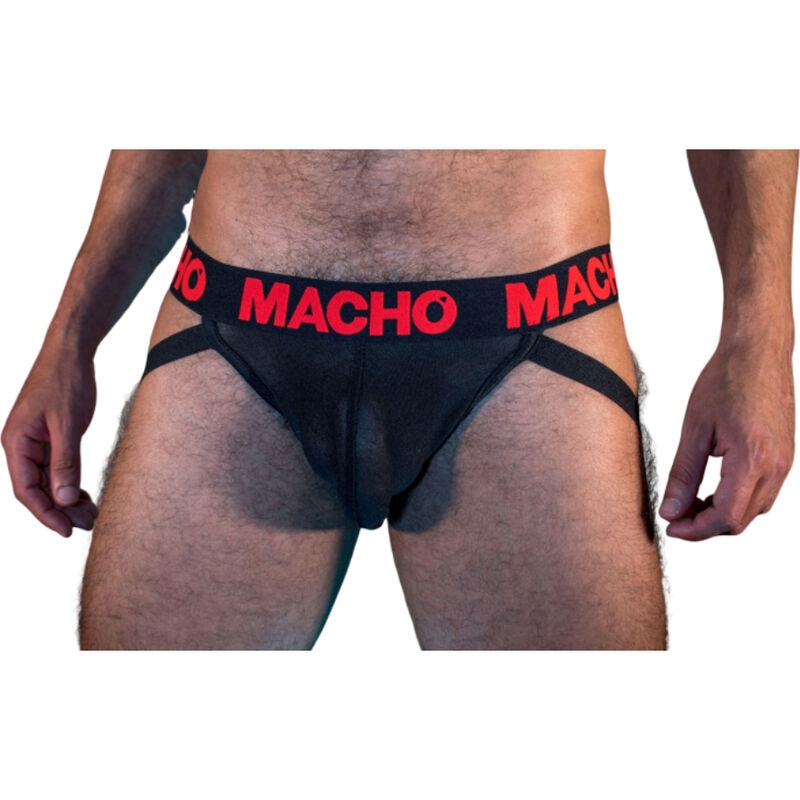 Macho - Mx26x2 Jock Negro/Rojo L 1