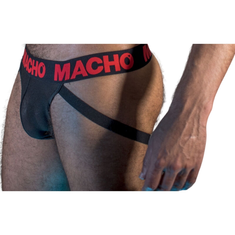Macho - Mx26x2 Jock Negro/Rojo XL 2
