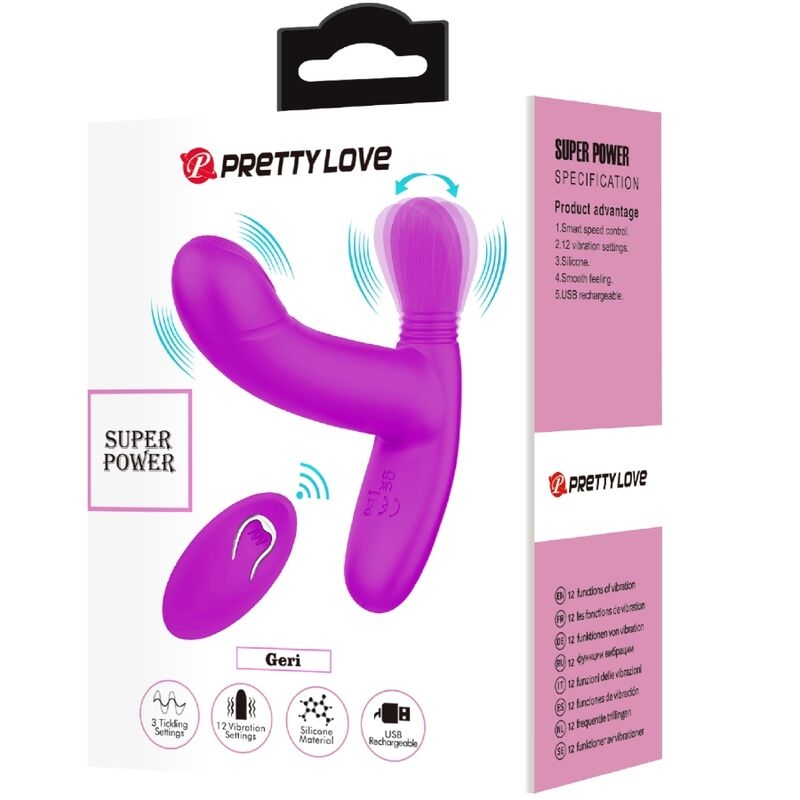 Pretty Love - Geri Masajeador Clitoris Control Remoto Rosa 9