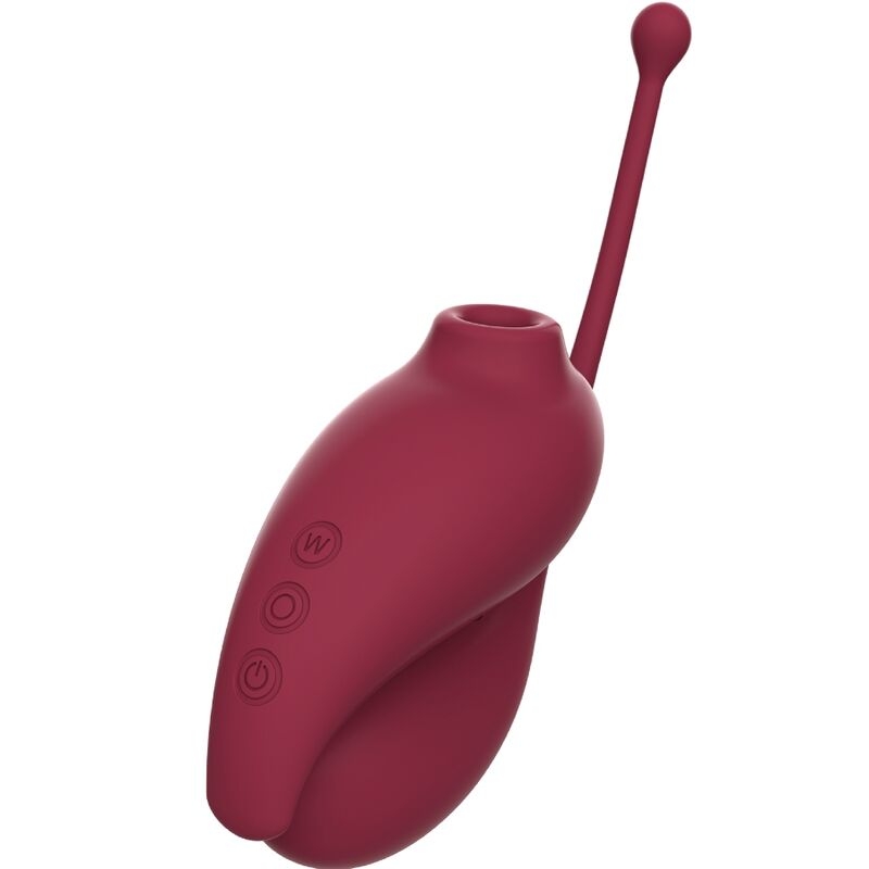 Adrien Lastic - Inspiration Succionador Clitoris + Huevo Vibrador Rojo - App Gratuita 7