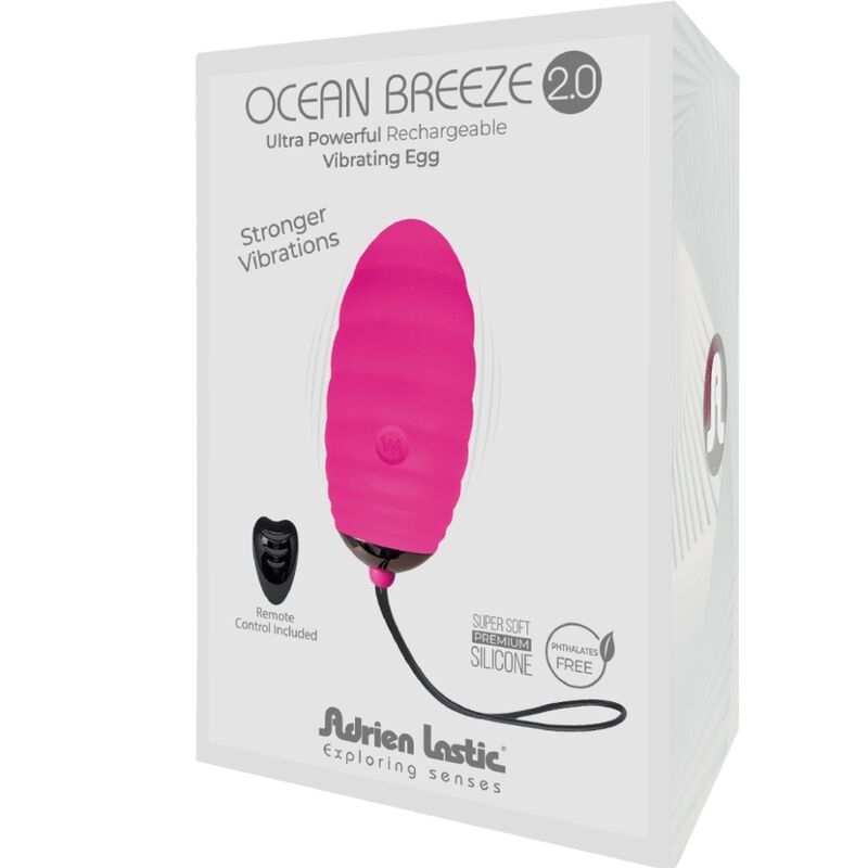 Adrien Lastic - Ocean Breeze 2.0 Huevo Vibrador Recargable Control Remoto Rosa 4