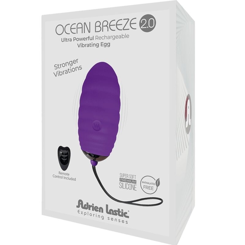 Adrien Lastic - Ocean Breeze 2.0 Huevo Vibrador Recargable Control Remoto Violeta 4