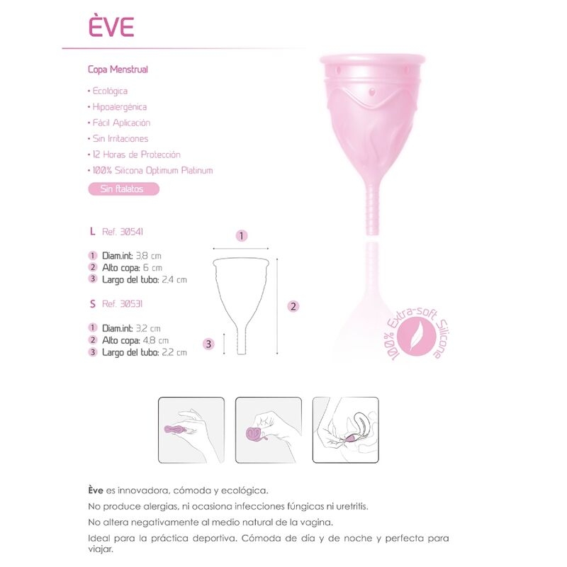 Femintimate - Eve Copa Menstrual Silicona Talla S 7