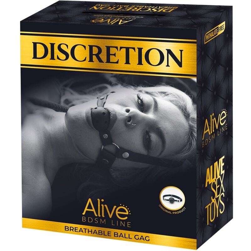 Alive - Discretion Mordaza Transpirable Negro 3